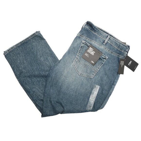 Silver Britt Low Rise Curvy Slim Bootcut Jeans Indigo Denim Stretch Sz 24 NEW - Picture 4 of 12